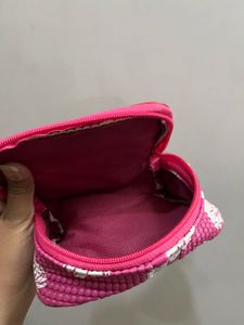 Cute Pink Strawberry Pouch