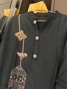 Grey Kurta &amp; dupatta