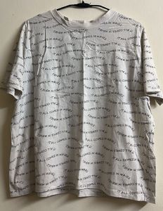 White Graphic Print T-Shirt