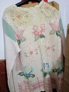Floral Knit Cardigan