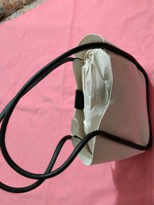 Chic White Tote Bag with Black Trim