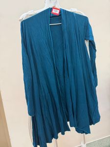 Teal Flowy Cardigan