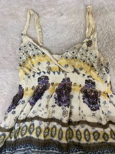 Y2K Boho Print Summer Dress