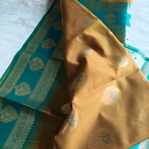 Beautiful Silk Blend Saree with Blouse
