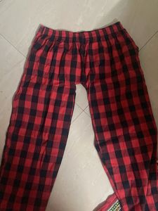 Red and Black Checkered Palazzos