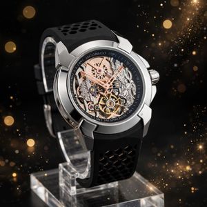 JACOB&amp;CO Skeleton Watch White Strap