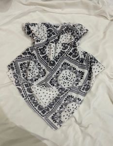 Bandana Print Off-Shoulder Top