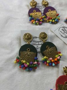 Boho Jhumka Earrings  (Combo of 5)