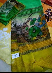 Soft Chiffon/ New Saree With Tag
