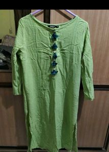 casual green kurti