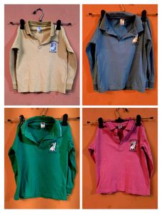SET OF 4 UNISEX KIDS POLO T- SHIRTS