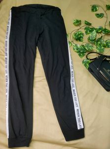 🖤women black track pant