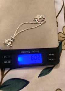 Baby girl adjustable pure silver bracelet