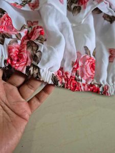 Crop Top Floral Print