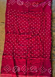 Vibrant Bandhani cotton Silk Dupatta