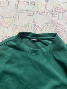 Zudio Cropped Oversized Sweatshirt