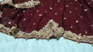 Maroon Silk Blend Blouse