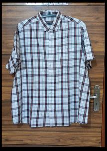 Classic Plaid white Men's Shirt