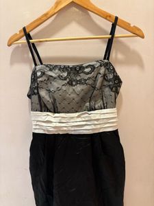 Elegant Black Lace Party Dress