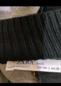 Zara Two-Tone Fitted Midi Dress