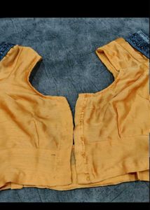 Yellow Embroidered Blouse