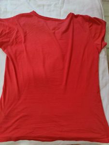 Red Casual T-Shirt