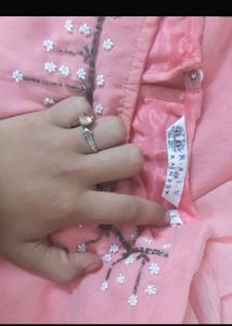 Long Frill Flair Georgette Gown
