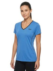 Fila Blue V-Neck Athletic T-Shirt
