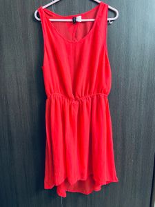 beautiful peach orange mini dress for sale