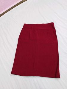 Red Pencil Skirt