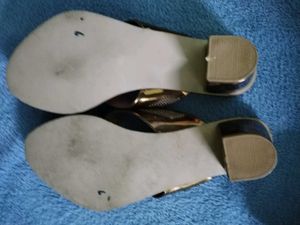elegant gold sandal
