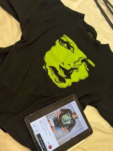 Graphic Print Black T-Shirt