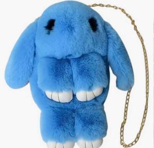 Cute Blue Bunny &amp; Rainbow Unicorn Plush Toys