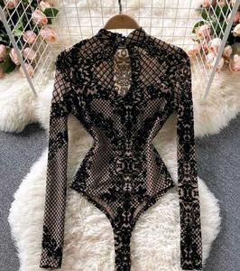 Elegant Patterned Bodysuit