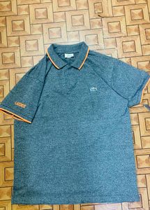 H&amp;M Men's Navy Blue and Lacoste Tshirt Combo