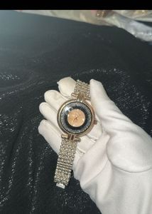 Elegant Two-Tone Beaded Watch