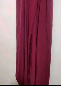 Maroon Color Long Dress For 36 Bust