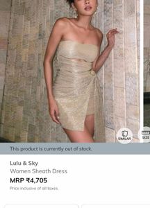 Sparkling Gold Party Dress