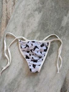 Cute Cow Print Thong