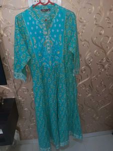 3 XL Flower Printed Anarkali Kurta