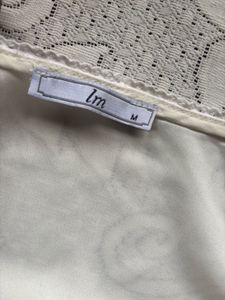 White Lace Trim Button-Up Tank Top