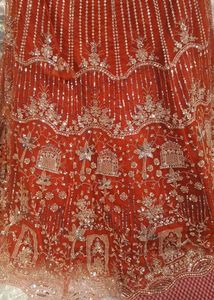 Stunning orange rust Embroidered Lehenga Choli