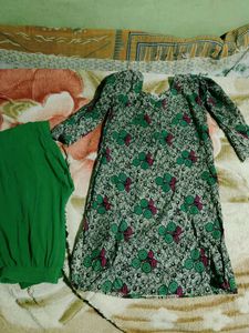 Stylish Printed Kurta with Salwar