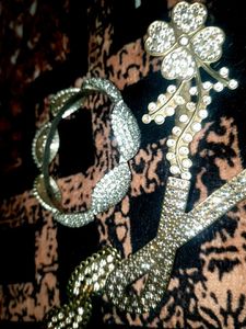 Sparkling Charm Brooch &amp; Bracelet Set 4
