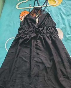Sexy Chic Black Swiss Dot Dress
