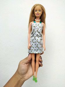 Barbie Doll with Avocado Print Dress