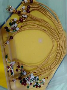 Gold Plated Beaded Necklaces Set making