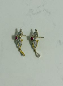 Exquisite Diamond &amp; Ruby Earrings