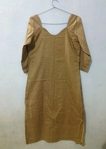 Silk Gold Kurta With Thread Work 🔥