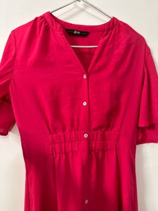 Pink Casual Midi For Everyday Wear